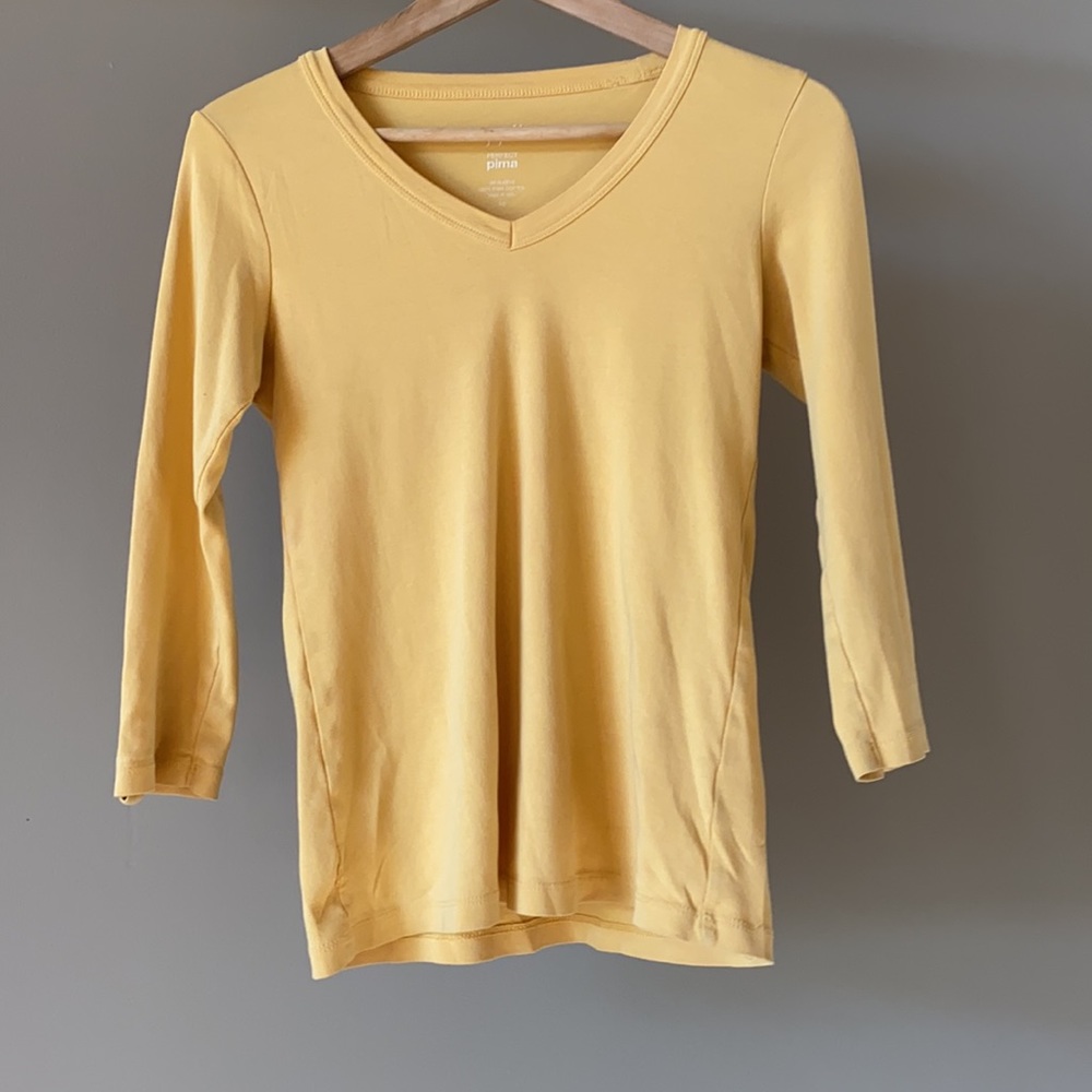 J Jill Pima Cotton 3/4 sleeve shirt